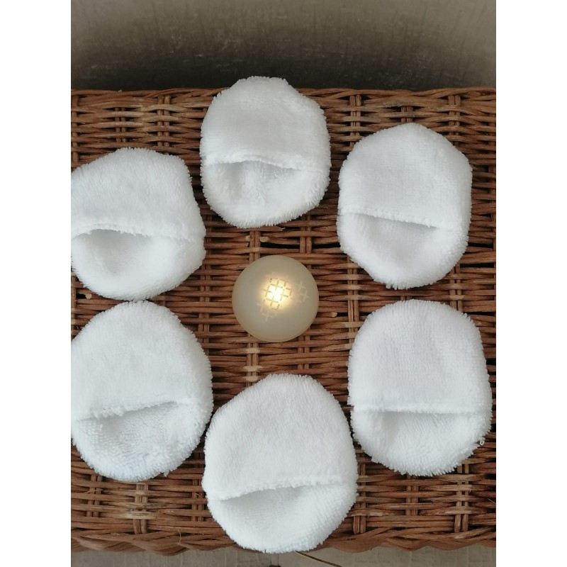 6 Pack Reusable Finger Pocket Makeup Remover Pads