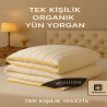 %100 Saf Yün Yorgan Biye Detaylı Yaz/Kış Kullanım | Premium Lüks Yıkanabilir