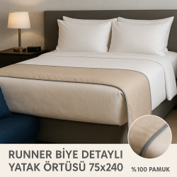 Otel Yatak Runnerı | Dekoratif Yatak Ucu Örtüsü