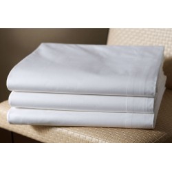 300 TC 100% Cotton Plain Sateen Hotel Bed Sheet | All Sizes