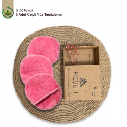 Set of 3 Pink Pocket Makeup Remover and Toner Pads