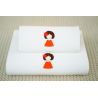 Woman Motif Embroidered Bath and Face Towel