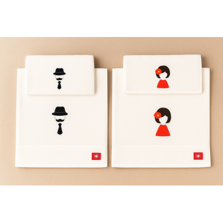 Kadın & Erkek Aile Havlu Takımı 4 Parça