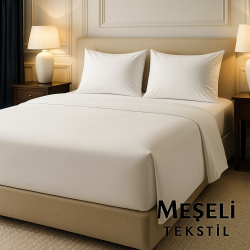 5 Adet 82 Tel %100 Pamuk Saten Düz Otel Çarşafı