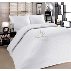 5 Adet 82 Tel %100 Pamuk Saten Çizgili Otel Çarşafı