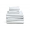 Pack of 5, 160 TC 65% Cotton 35% Polyester Hotel Bed Sheets