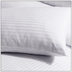 Pack of 25 210 TC 100% Cotton Striped Sateen Hotel Pillowcases