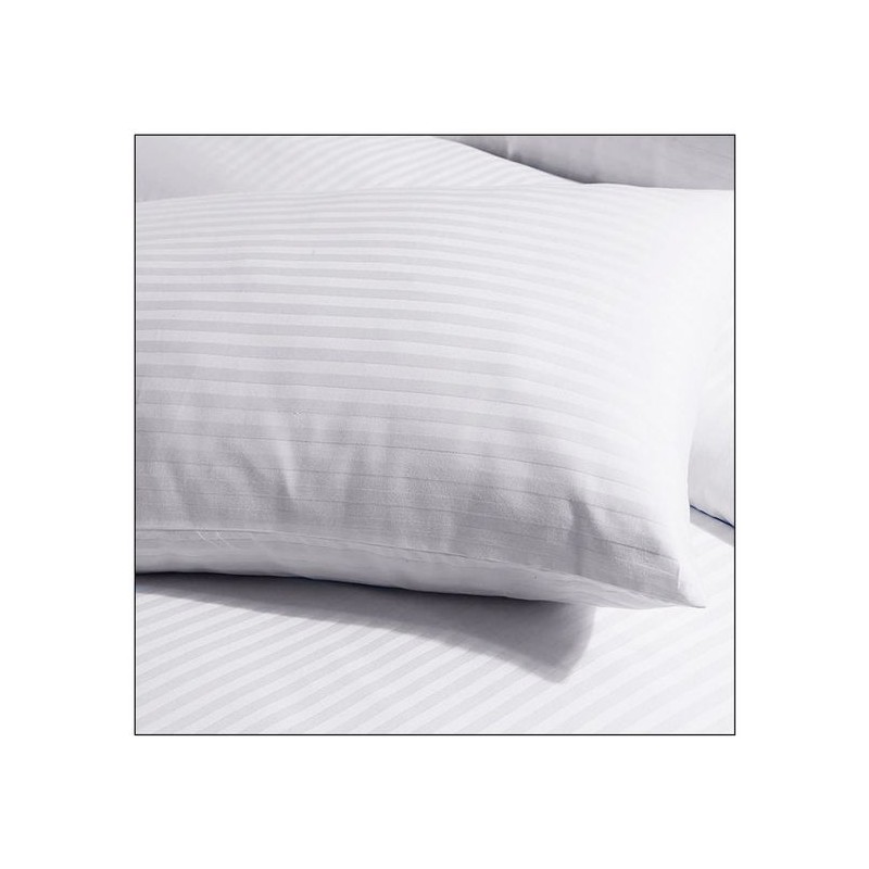 Pack of 25 210 TC 100% Cotton Striped Sateen Hotel Pillowcases