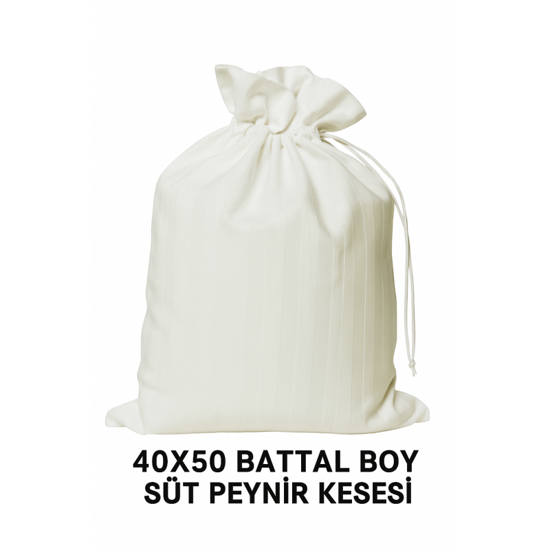 4 Adet Süt Peynir Yoğurt Süzme Torbası 40x40 Çizgili