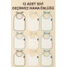 12'Li Sıvı Geçirmez Mama Önlüğü