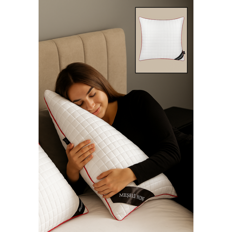 Lüks Mikro Yastık Yıkanabilir Kılıf Biyeli