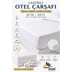 Lastikli Çarşaf Pamuk Saten Çizgili 83 Tel Fitted – Tüm Ebatlar