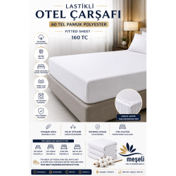 160 TC Fitted Hotel Sheet Cotton Polyester Blend