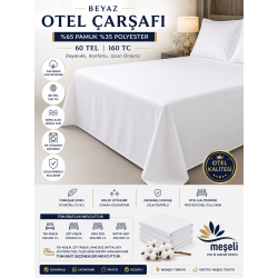 160 TC Hotel Flat Sheet Cotton Blend