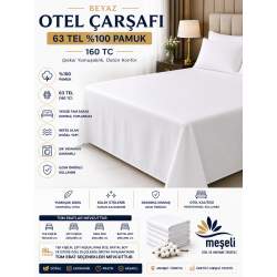 5 Adet 63 Tel %100 Pamuk Otel Çarşafı