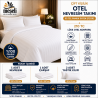 Çift Kişilik 82 Tel Pamuk Saten Çizgili Otel Nevresim Takımı