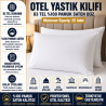 25'li Otel Yastık Kılıfı 83 Tel %100 Pamuk Saten Düz 210 Tc - Pillowcase