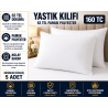 5 Adet 62 Tel Pamuk Polyester Otel Yastık Kılıfı