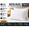 25'li Otel Yastık Kılıfı 83 Tel Pamuk Polyester Saten Çizgili 210 Tc