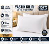25'li Otel Yastık Kılıfı 120 Tel %100 Pamuk Saten Düz 300 Tc
