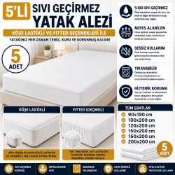 5'li Sıvı Geçirmez Yatak...