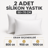 2 Silicone Fiber Pillows 50x70 cm