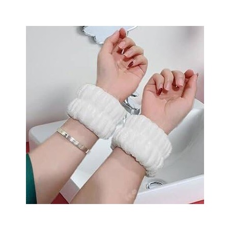 Wholesale 25 Pairs Elastic Terry Spa Face Washing Wristbands
